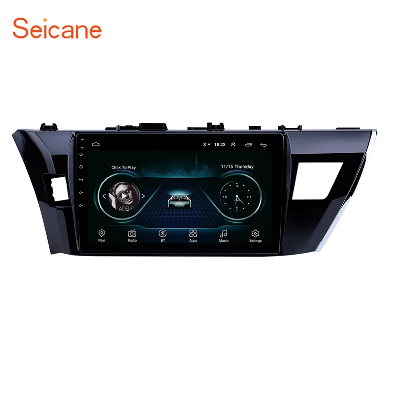 

Автомагнитола Seicane, 2 DIN, сенсорный экран 10,1 дюйма, HD, GPS, Android 8,1, для 2013, 2014, 2015, Toyota Corolla, SWC, автомобильный мультимедийный плеер