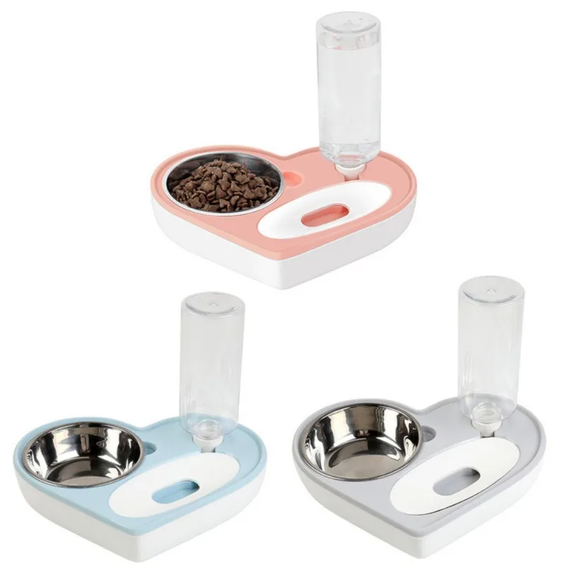 

Pet Feeder Water Dispenser Cat Dog Drinking Bowl Dog Cat Food Container with Waterer Pet Dogs Cats Feeding Drinking Products #