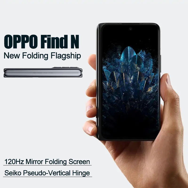 

Новый флагманский складной телефон oppo find n 5G смартфон 7,1 дюйма AMOLED 120 Гц Snapdragon 888 4500 мАч NFC камера 50 МП Google Play