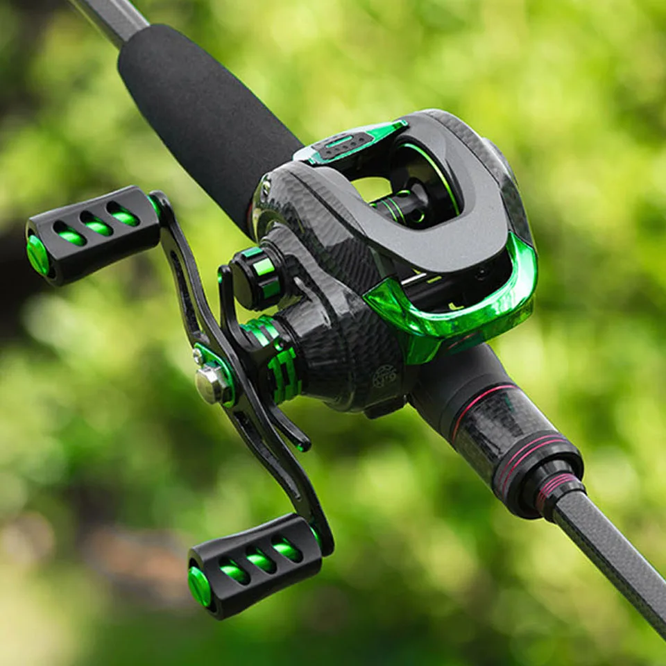 Двойной тормоз катушка для заброса приманки с магнитной системой максимальное