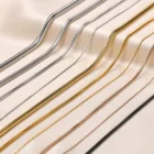 Ожерелье женское Vnox, золотистое металлическое минималистичное ожерелье-змея из нержавеющей стали, круглая цепочка-змейка