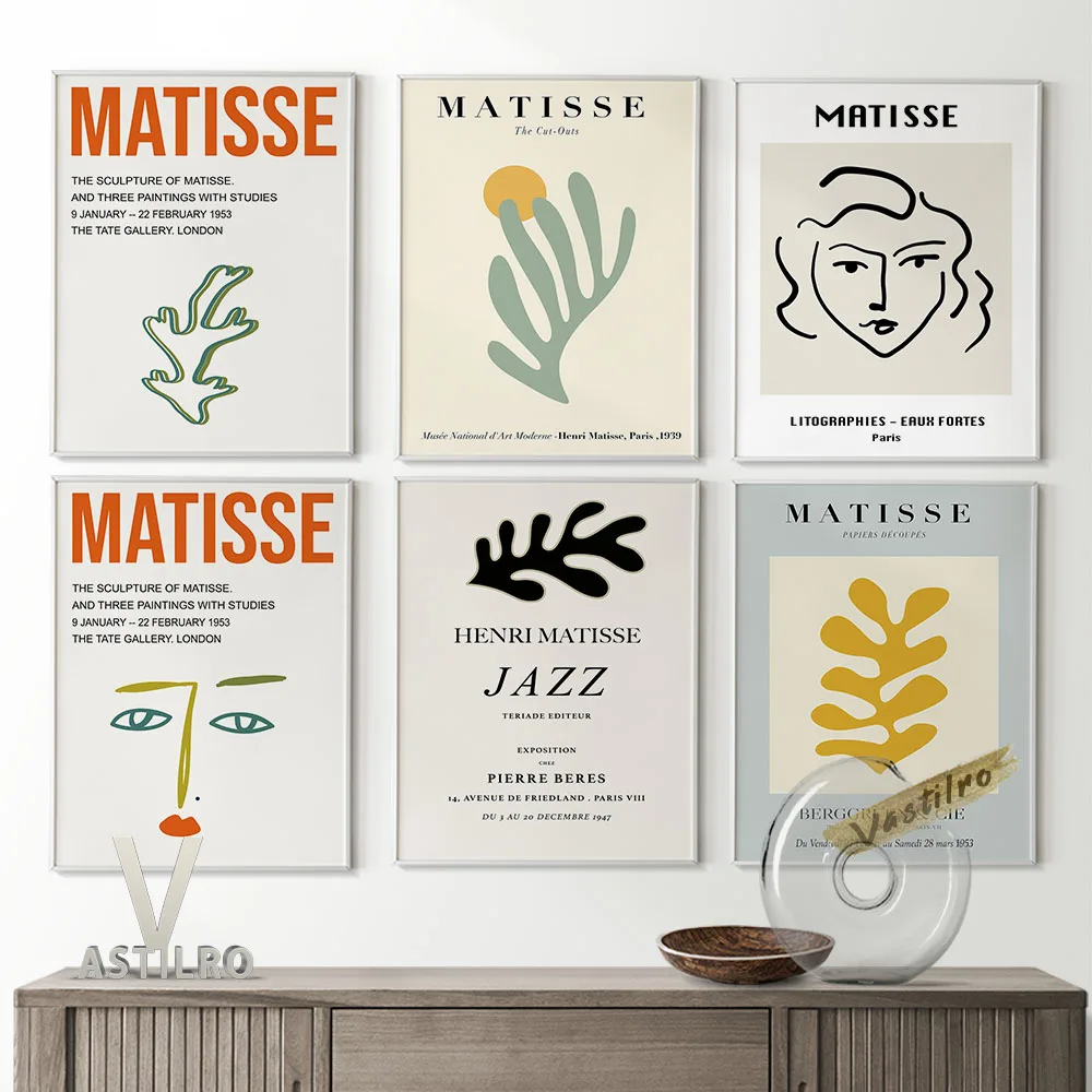 

Matisse Abstract Illustration Printable Poster Exhibition Museum Wall Art Canvas Painting Home Room Decor Gallery Wall Picture