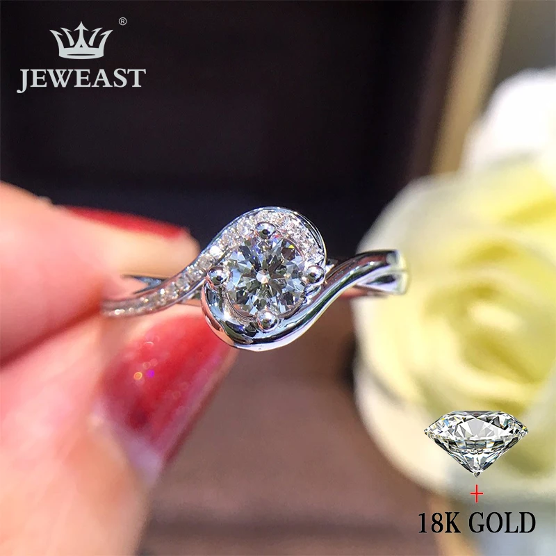 Кольцо из чистого золота с натуральным бриллиантом