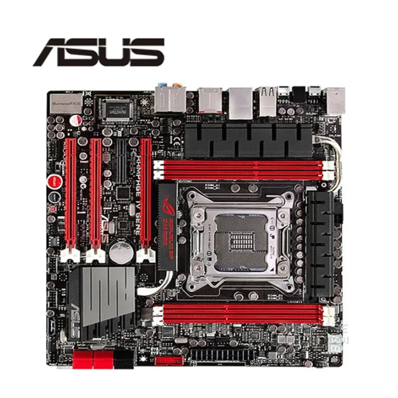 Материнская плата X79 X79M 2011 Socket LGA Core i7 LGA2011 DDR3 для ASUS Rampage IV Gene|Материнские платы| |