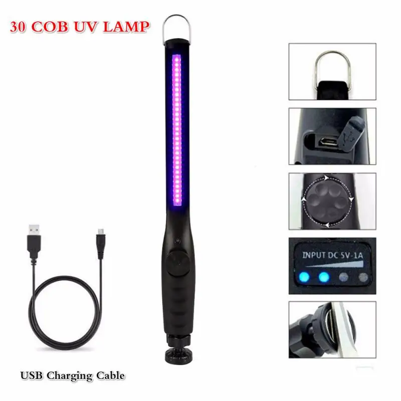 USB переносной УФ-светильник стерилизатор УФ лампа дезинфицирующее средство COB