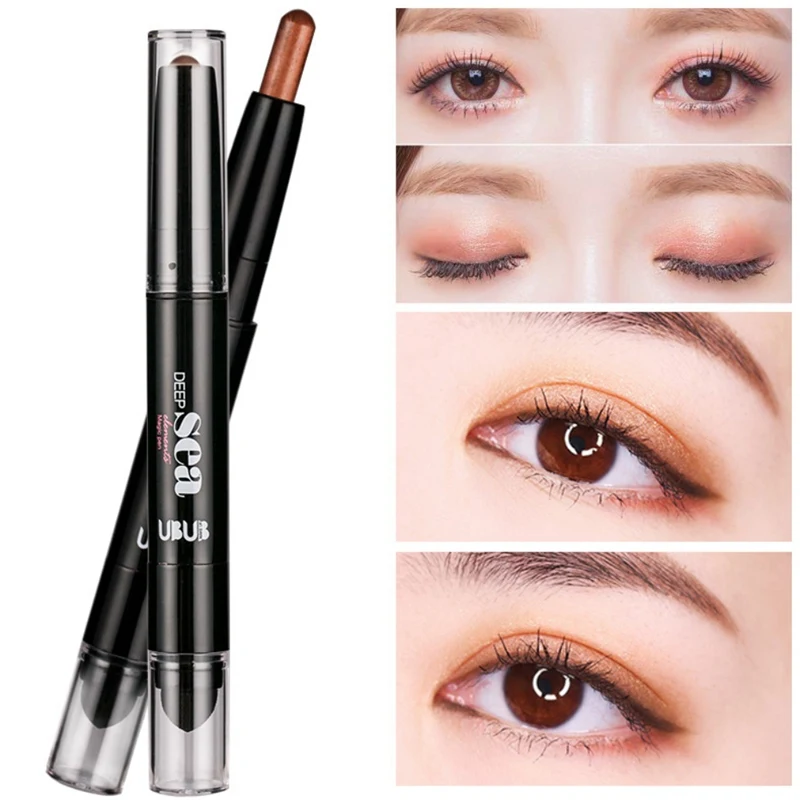 Двухконцевая ручка для теней век стойкий Блестящий водонепроницаемый карандаш
