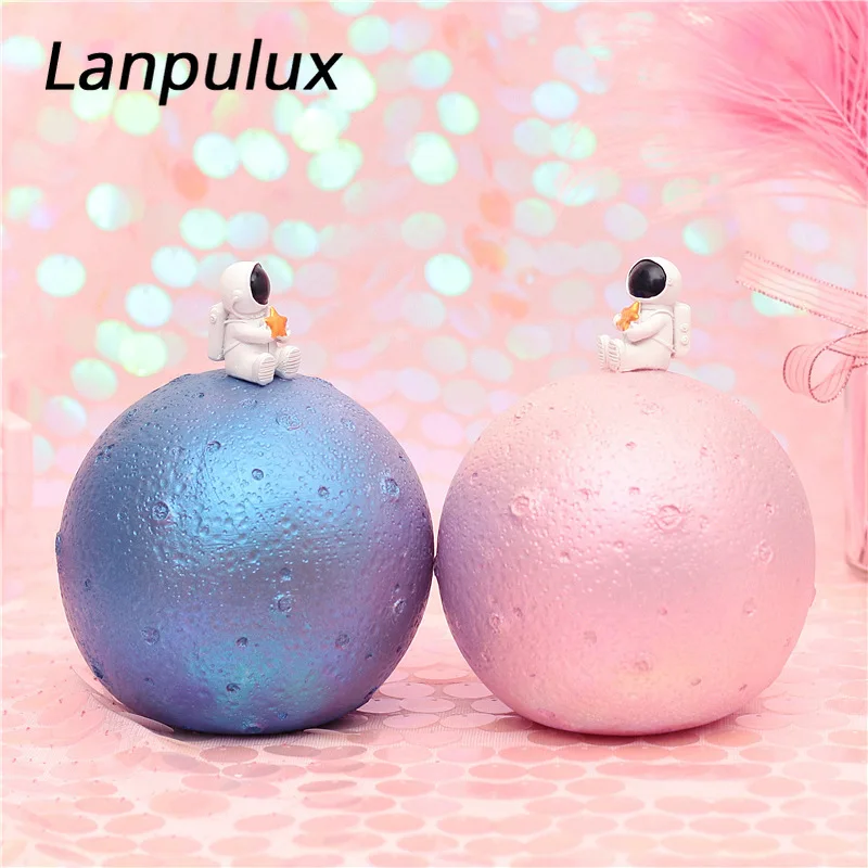 Lanpulux Смола слон ночник розовый синий колокольчик животное музыкальная шкатулка