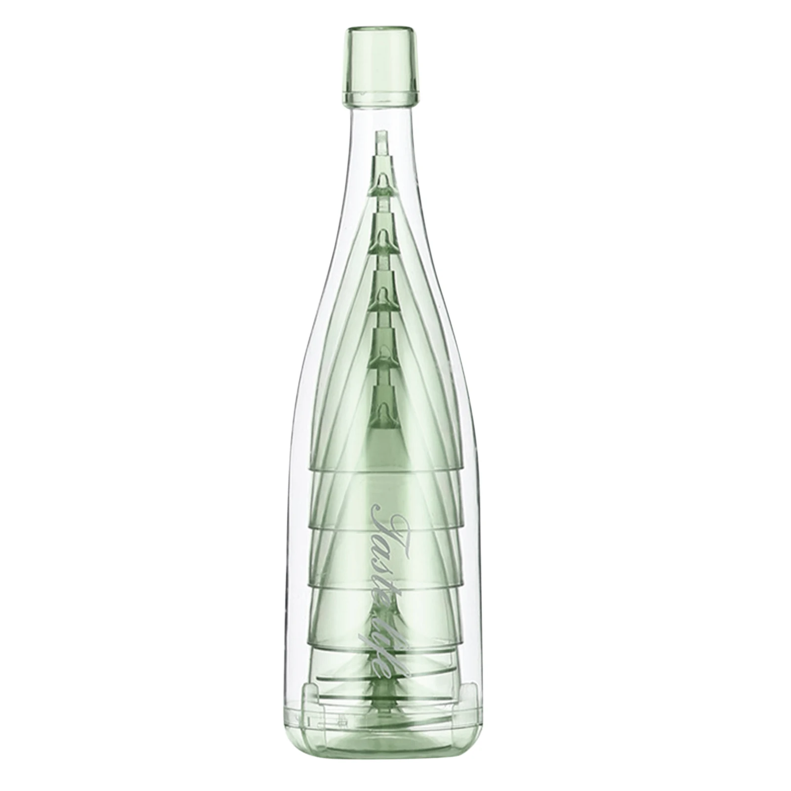 Tapa para el champ&aacute;n y la boda, transparente e irrompible, reutilizable, Universal, para el hogar, regalo exterior, PVC, 6 uds.-2