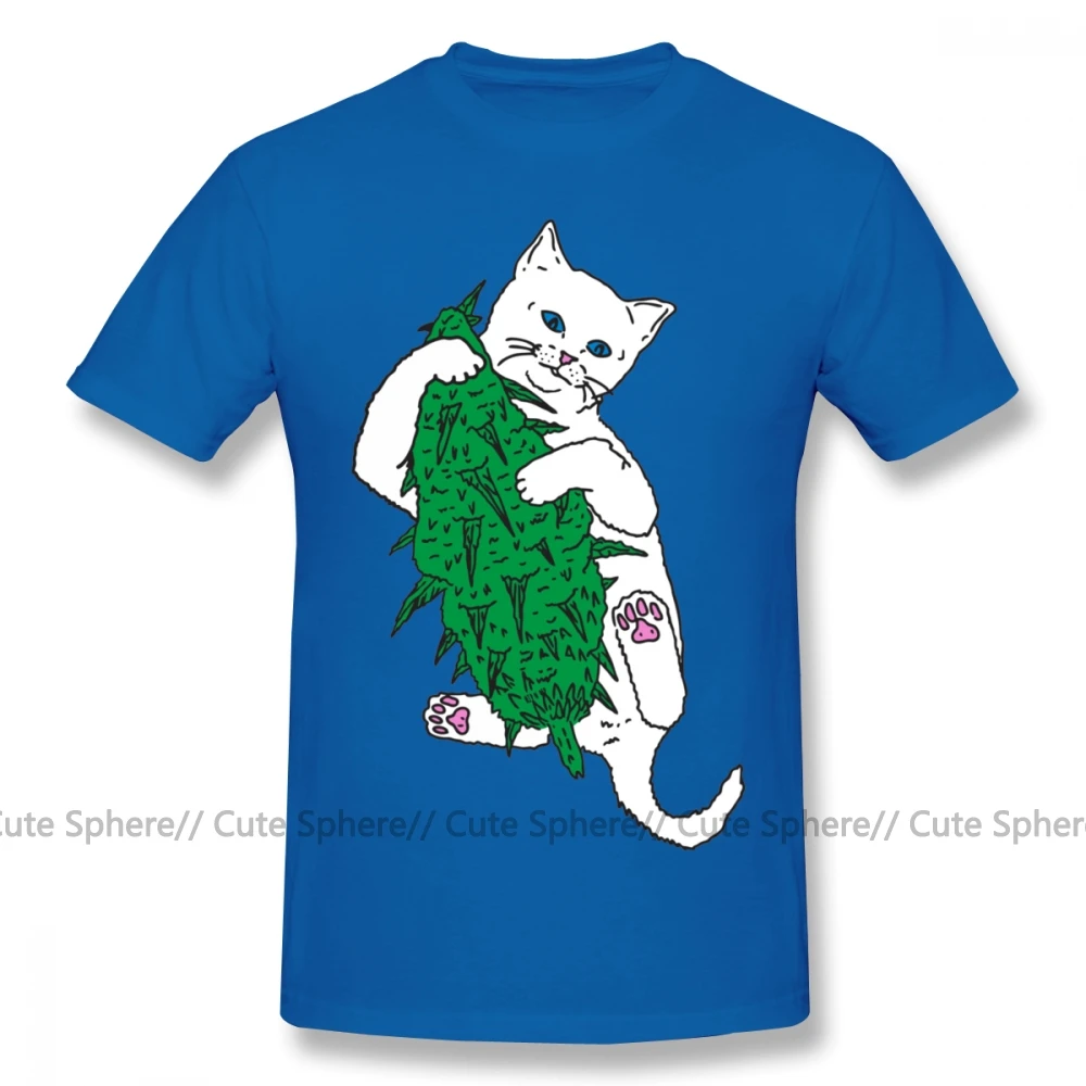 Lord Nermal, футболка, Vegan Cat, футболка, 100 хлопок, большие размеры, футболка, забавная, повседневная, с принтом, с коротким рукавом, Мужская футболка - Цвет: Blue