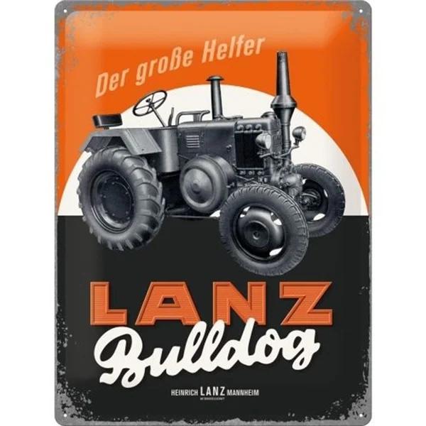 

Retro tin paintings Lanz Bulldog Tractor Metal Plate Metal Tin Sign