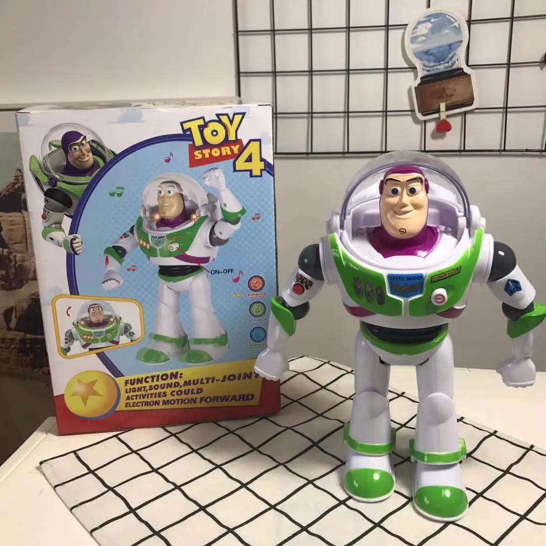 30 см История Игрушек 4 калькулятор Buzz Lightyear Walkable ПВХ фигурка модель кукла