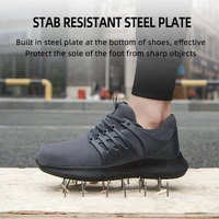 summer labor insurance shoes mens anti smashing anti puncture steel toe outdoors wear resistant safety protective work boots