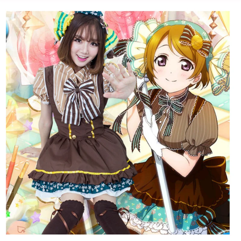 

Japanese Anime Love Live Kotori/ Nico/ Tojo/ Umi/ Eli/ Hanayo/Rin/Maki Candy Maid Uniform Princess Lolita Dress Cosplay Costume