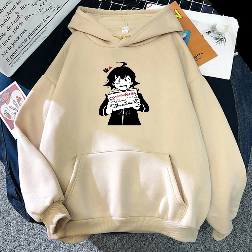 

Iruma Harajuku Hoodie Women Japanese Streetwear Men Autumn Winter Oversized Pullover Long Sleeve Sweatshirt Unisex Anime Clothes
