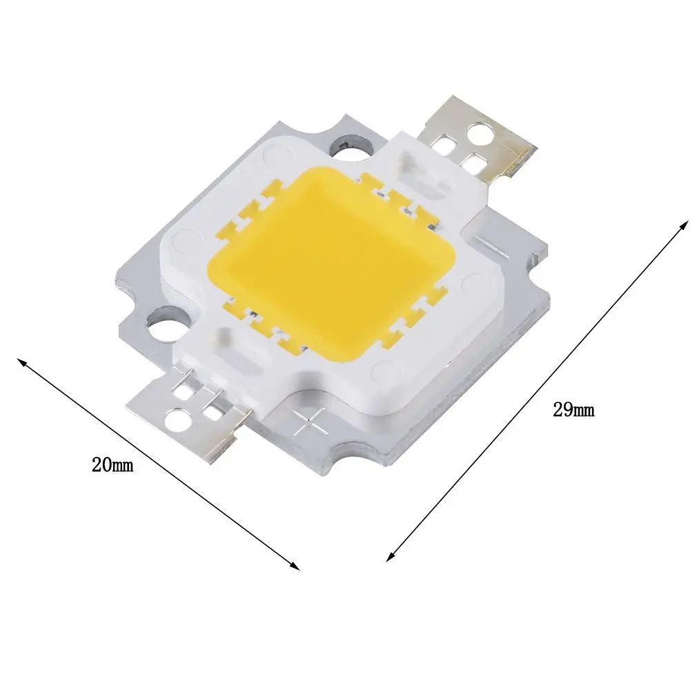 

1 Pcs 10W High Power Integrated LED lamp Beads Chips SMD Bulb Warm White For DIY Flood light Spotlight