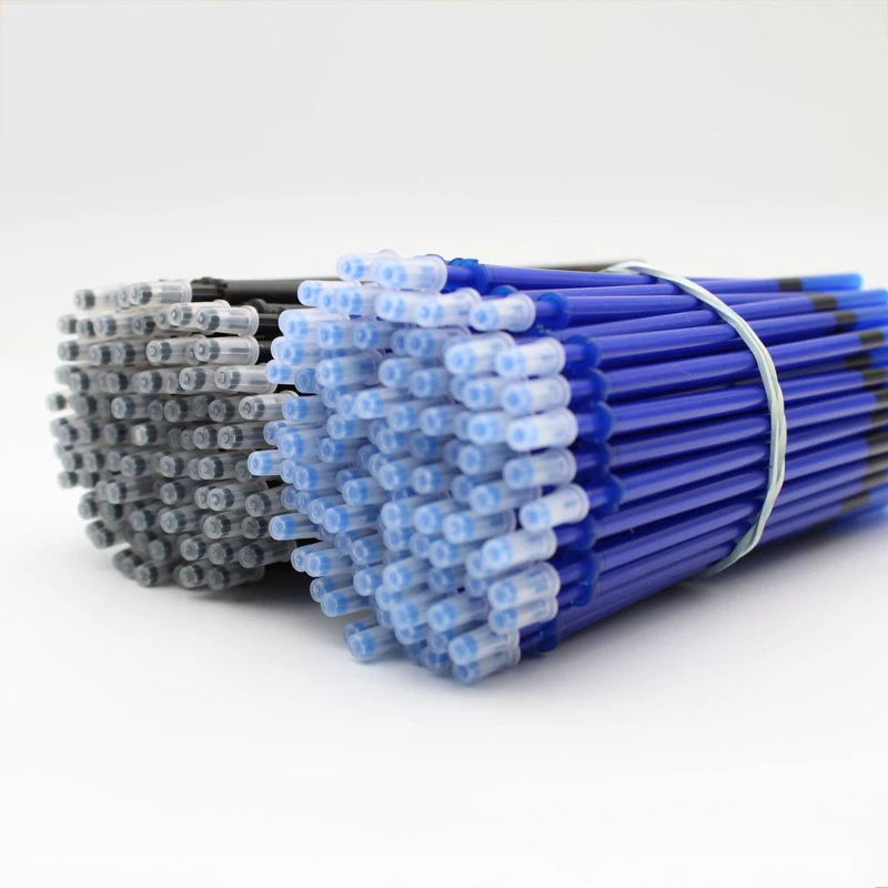 10 шт./лот Сменные стержни для гелевых ручек со стираемыми черными/синими иглами 0 5