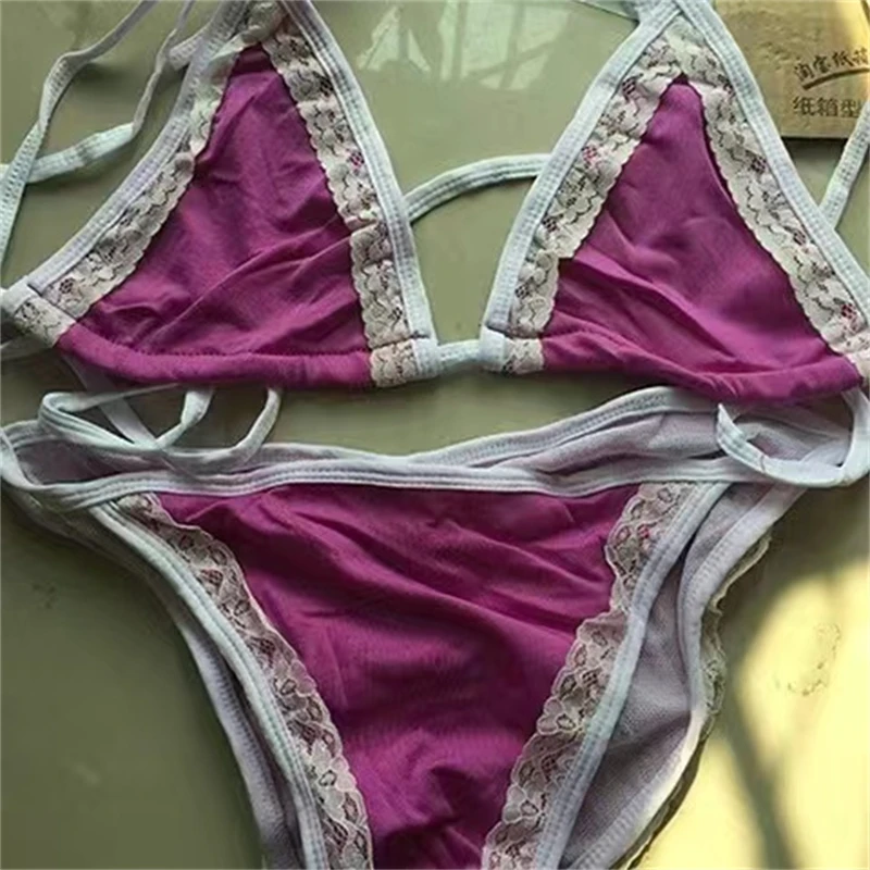 

2021 Fashion European and American Lace Sexy Bikini Split Swimsuit