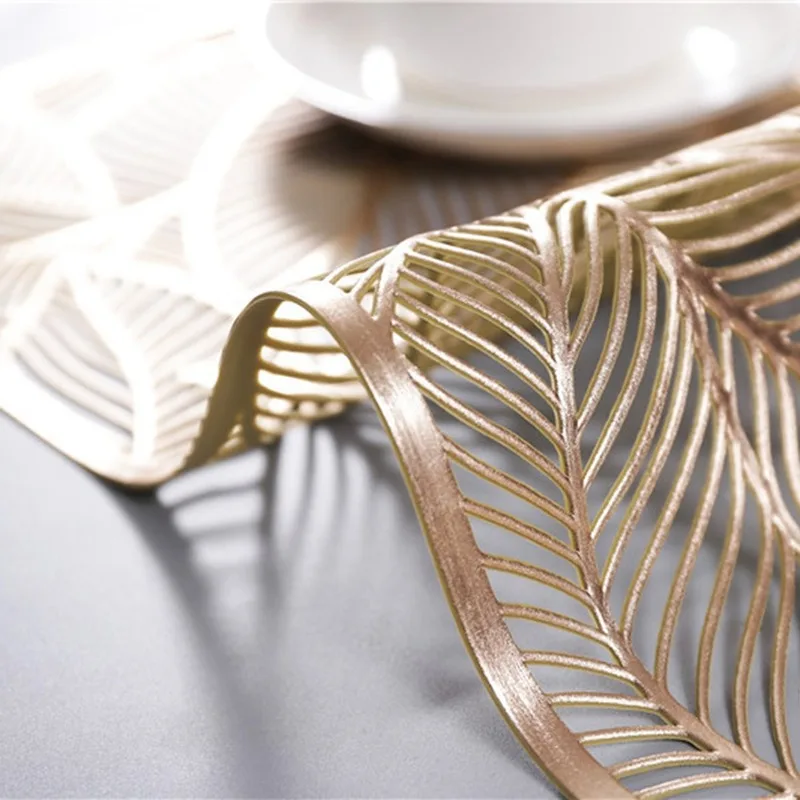 

Placemats Washable PVC Table Cloth Pad Mat Tablemats Stain-Resistant Dining Bowl Pad Coaster Non-slip PVC Pad