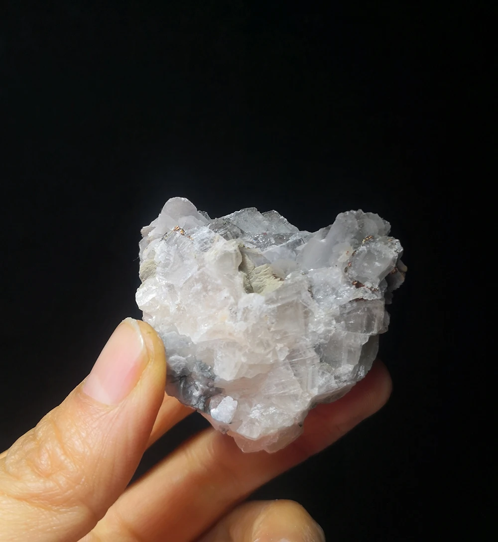 52 г натуральный камни и минералов рок кальцит с кристаллами Колчедана провинции