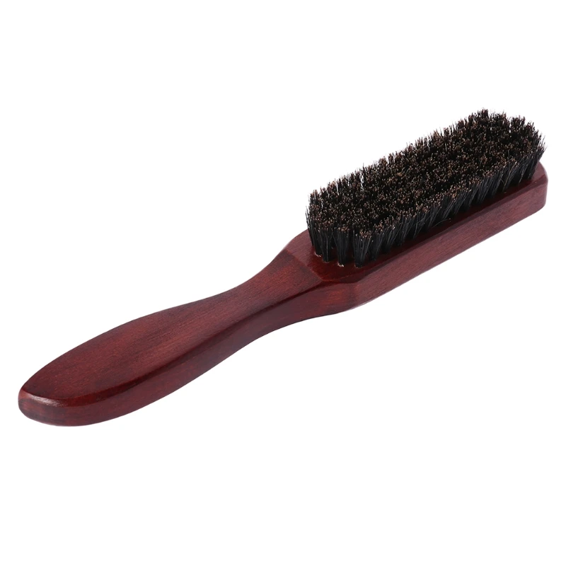 

Hair Brush Wood Handle Boar Bristle Beard Comb Styling Detangling Straightening X7YB
