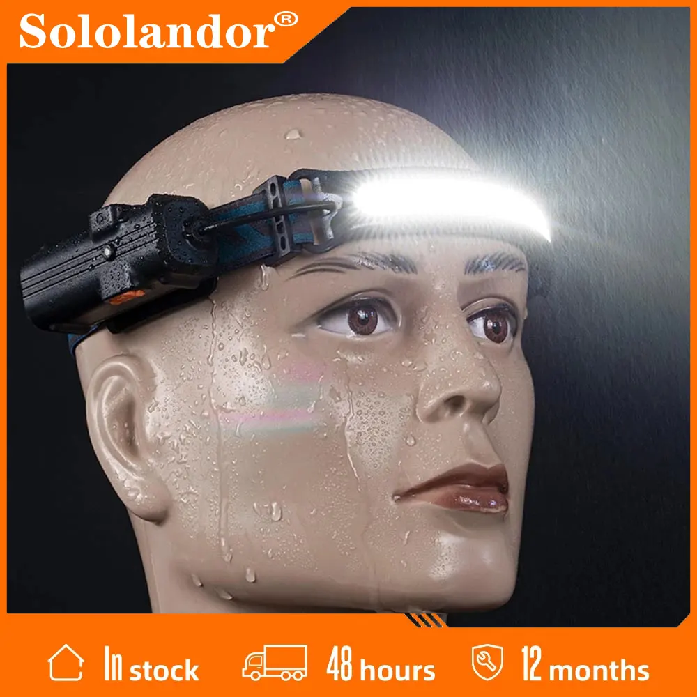 

Светодиодный налобный фонарь COB со светильник енным аккумулятором светильник, Головной фонарь с USB-зарядкой, освещение для работы