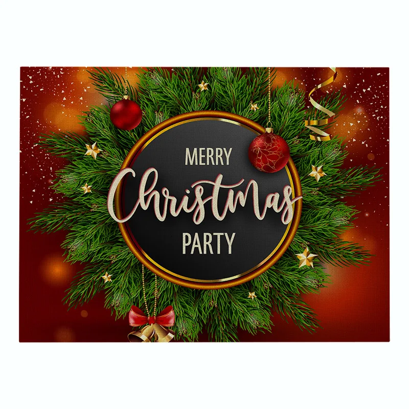 Elife Merry Christmas скатерти узор 42*32 см Лен красный снеговик украшения кухни Кофейня отель Декоративная скатерть