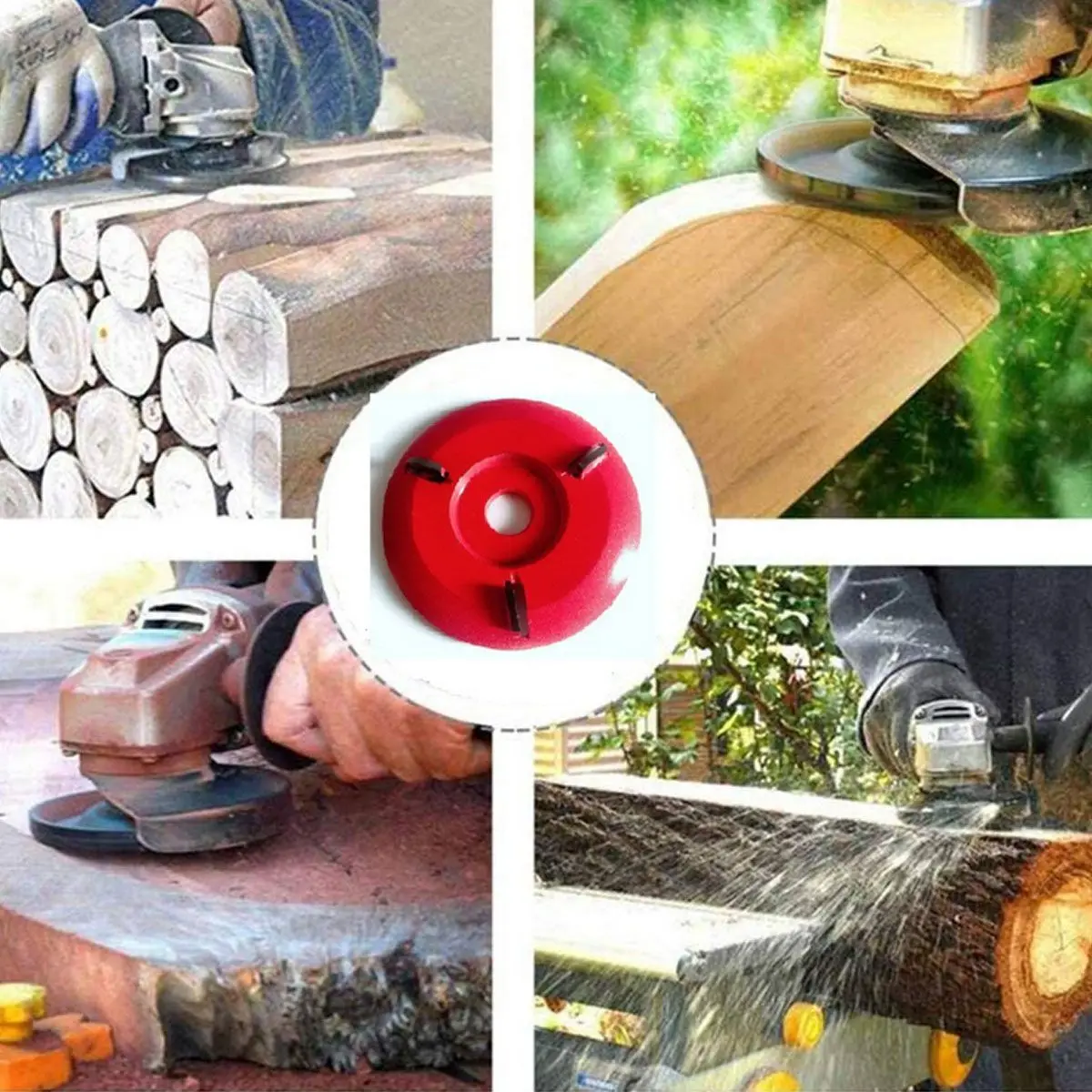 

3 Teeth Arc Wood Carving Disc for 16mm Aperture Angle Grinder Woodworking Tungsten Steel Blade Turbo Round Plane Milling Cutter