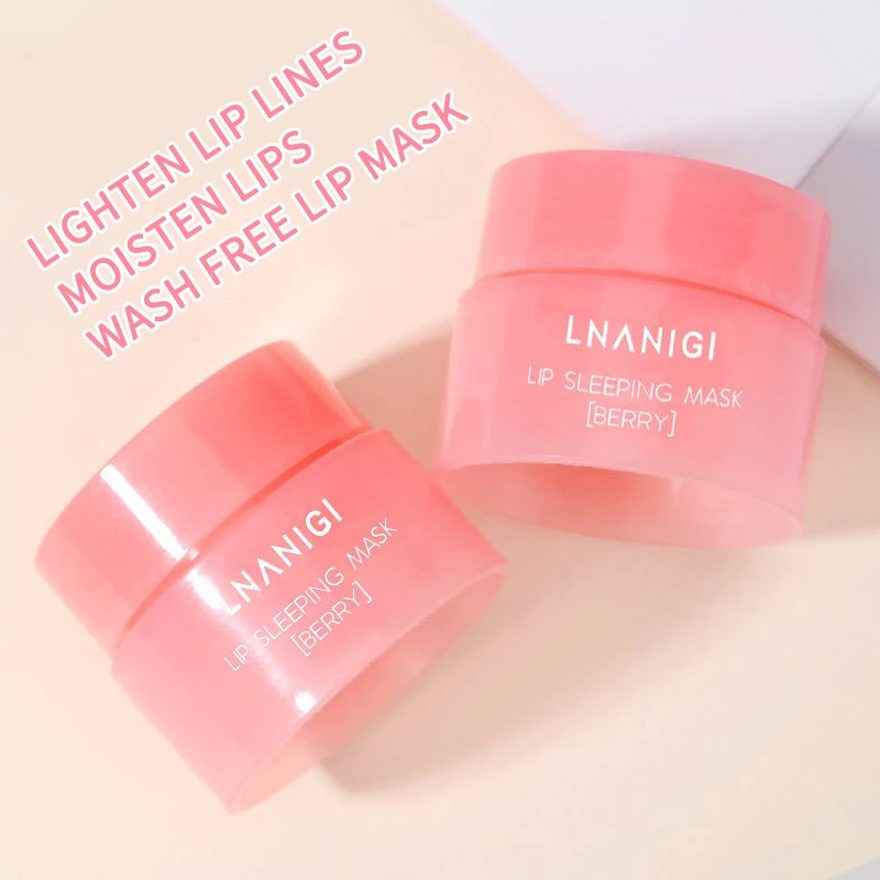 

3g South Korea Lip Care Sleep Mask Night Sleep Maintenance Moisturizing Lip Gloss Pink Lip Bleach Cream Nourishing Lip Care Tool