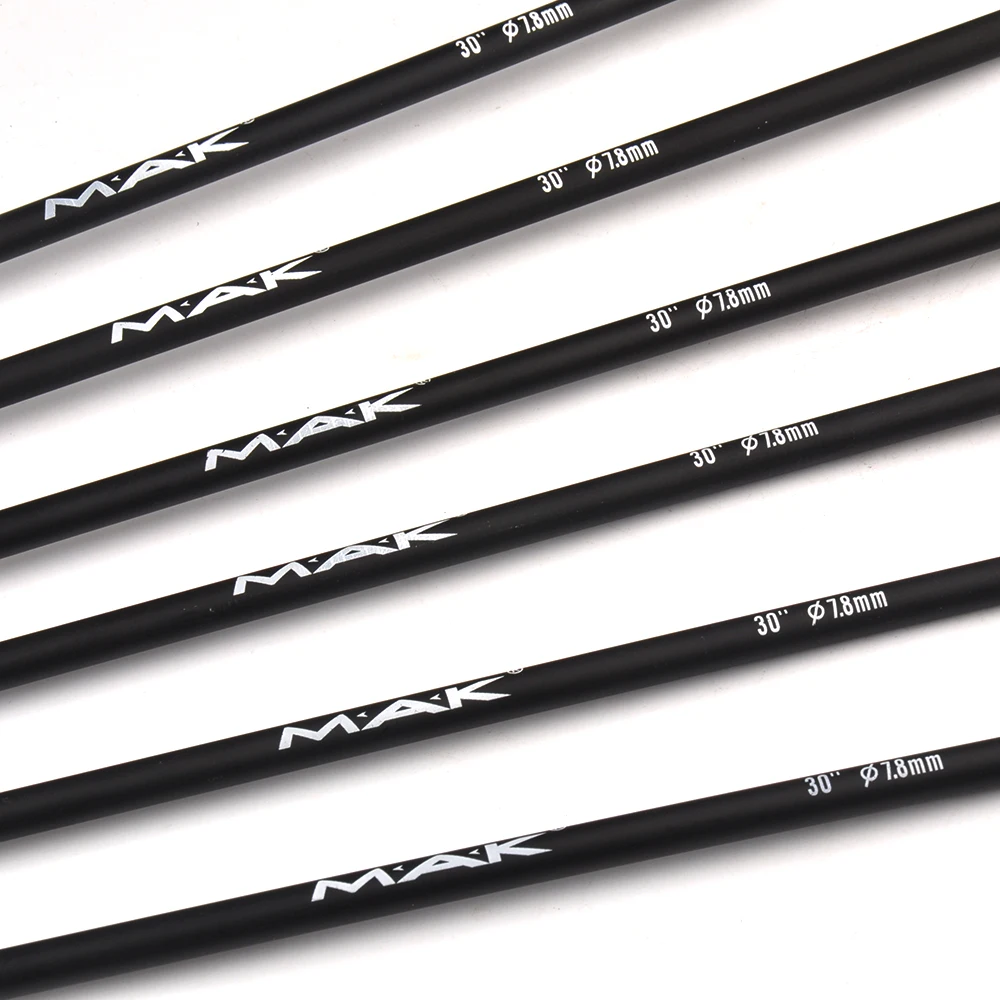 Стрелы из углеродного волокна 30 дюймов наружный диаметр 7 8 мм стержень 500 красное