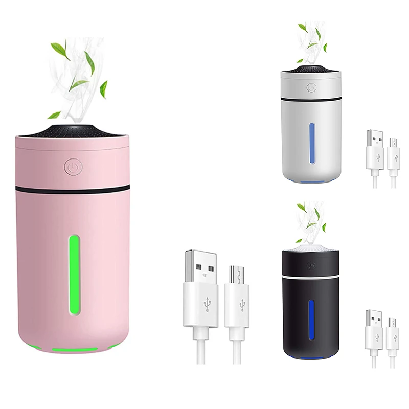 

Портативный USB-увлажнитель воздуха, бесшумный USB-увлажнитель воздуха 230 мл с 7 цветсветодиодный ночниками, увлажнитель с холодным туманом