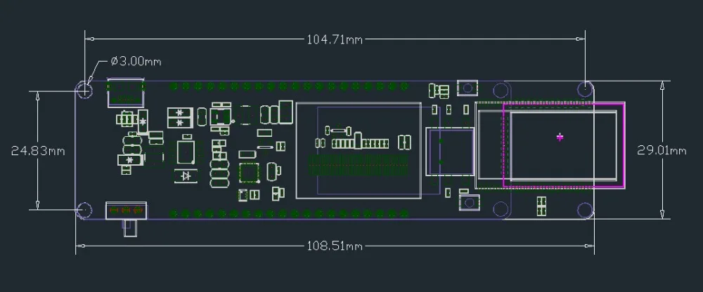 Контроллер ESP32 флэш-память 4 МБ SPI и 8 Мб PSRAM 0 96 OLED пятипозиционная кнопка держатель