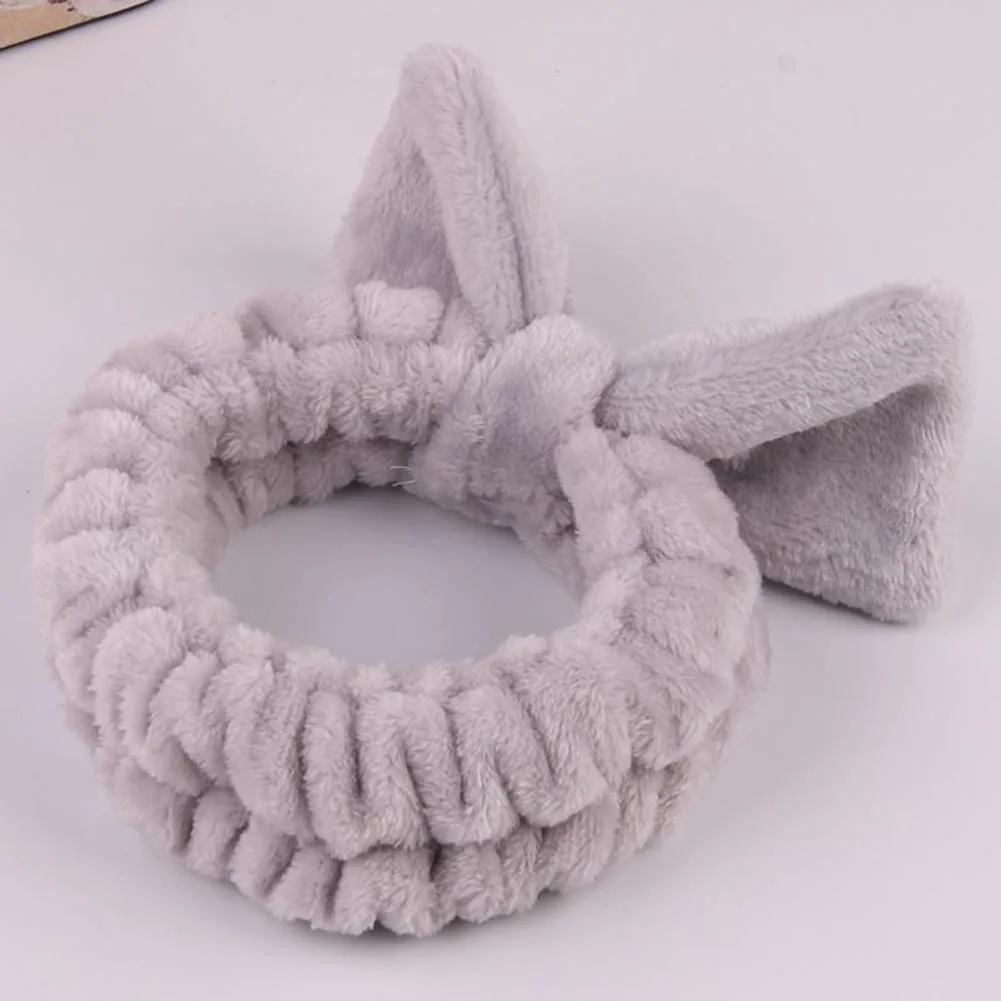 

Women Cute Coral Fleece Bow Hairband New OMG Letter Elastic Headband Makeup Face Washing Headwrap Soft Turban Hair Accessories