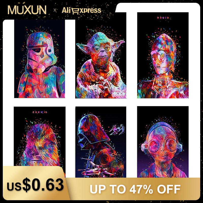 Набор для рукоделия Muxun алмазная вышивка крестом Звездные войны полная мозаика
