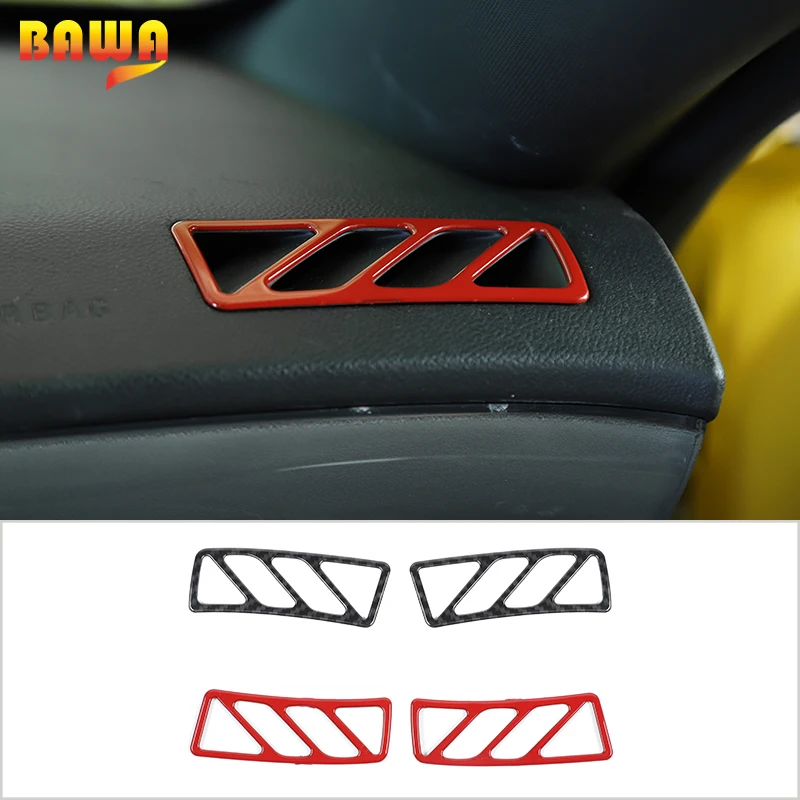 

BAWA Car Interior Parts Mouldings A Pillar Dashboard Air Outlet Decoration Cover Accessories For Chevrolet Camaro 2010-2015
