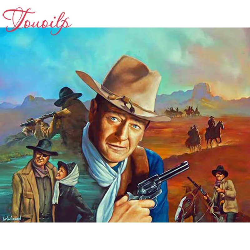 Алмазная картина TOUOILP сделай сам Джон Уэйн аксессуары для рукоделия вышивка