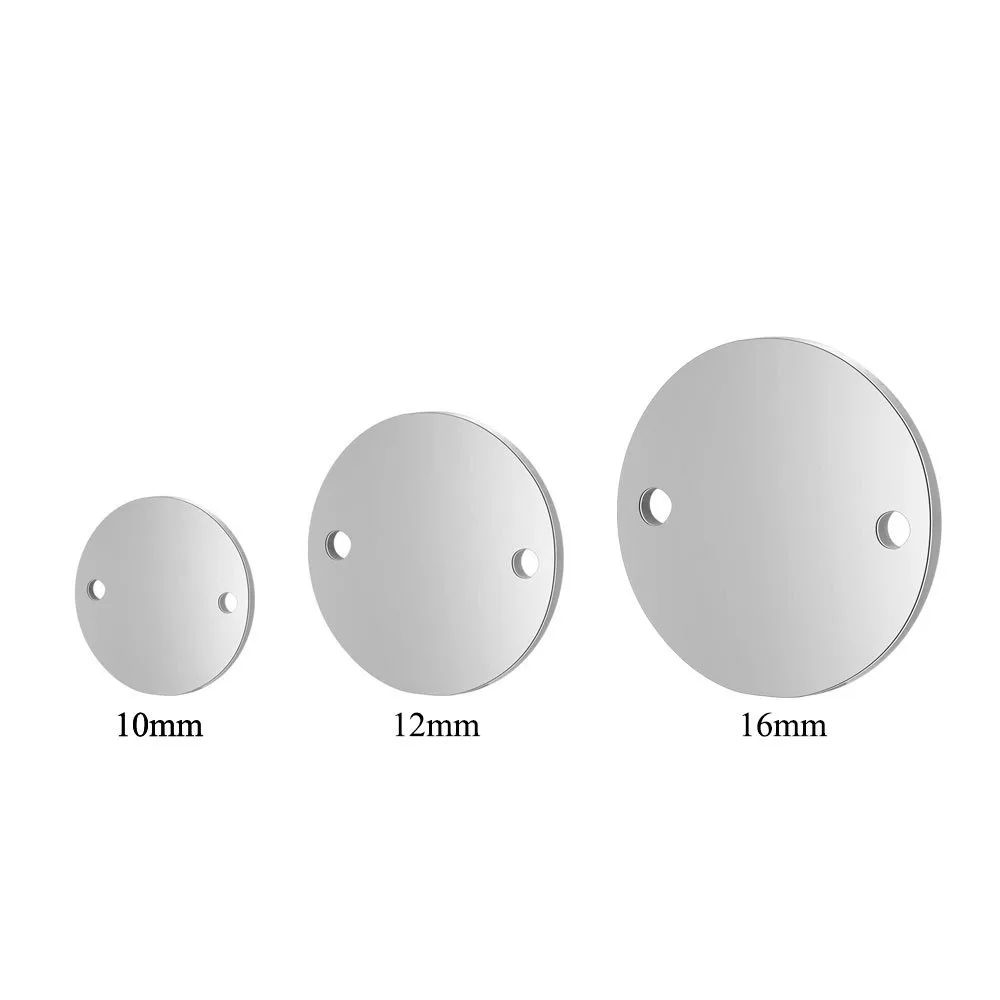

Stainless Steel Double-hole Disc Connector For Bracelet Accessories DIY Manual Bracelet Jewelry Accessories