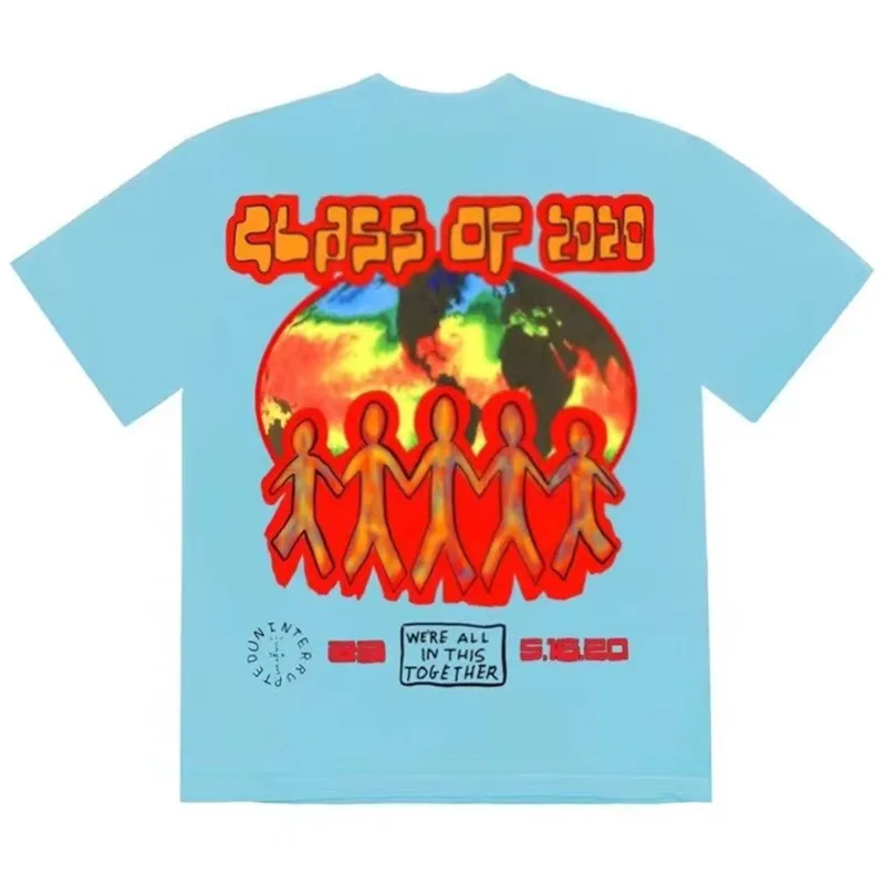 

Travis Scott Cactus Jack Graduation Tee Men Women Couples T-Shirt Cotton Short Sleeve T Shirt Mens