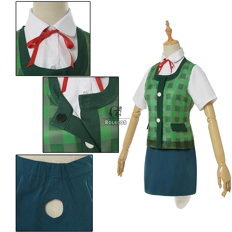 ROLECOS Animal Crossing Isabelle Cosplay Costume - Women’s New Horizons Game Uniform with Tail and Headwear image 5