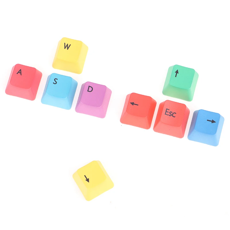 Механическая клавиатура с 9 клавишами Keycap WASD колпачки для клавиш OEM профиль PBT RGBY