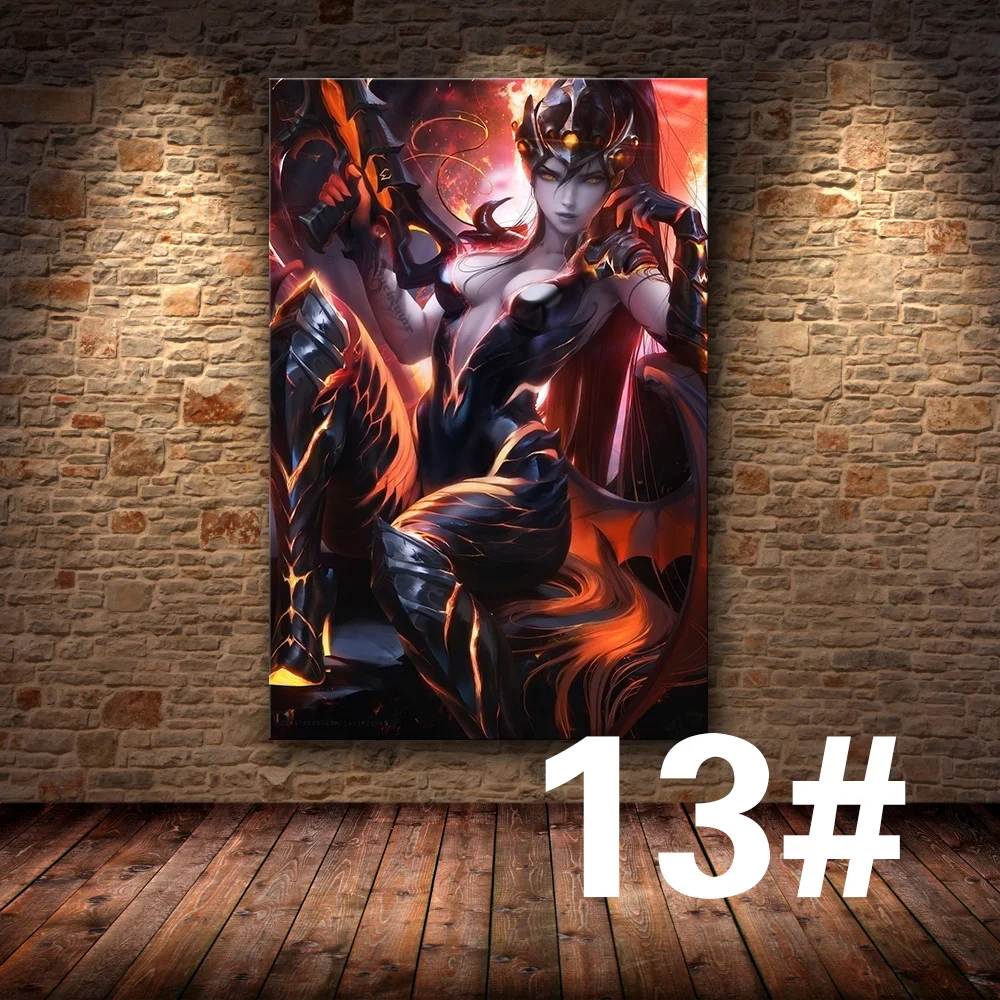 13 Без рамы игра Плакат Украшение живопись Overwatchs на HD холсте Живопись Искусство Плакат стены искусства холст - Цвет: 13