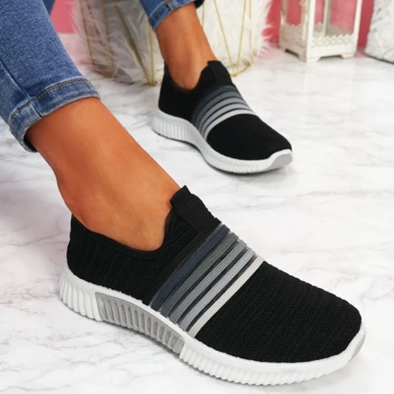 

New Women Causal Shoes Plus Size Fashion Sneakers Woman Flats Slip-on Shoes Ladies Loafers High Quality Spring Autumn Breathable