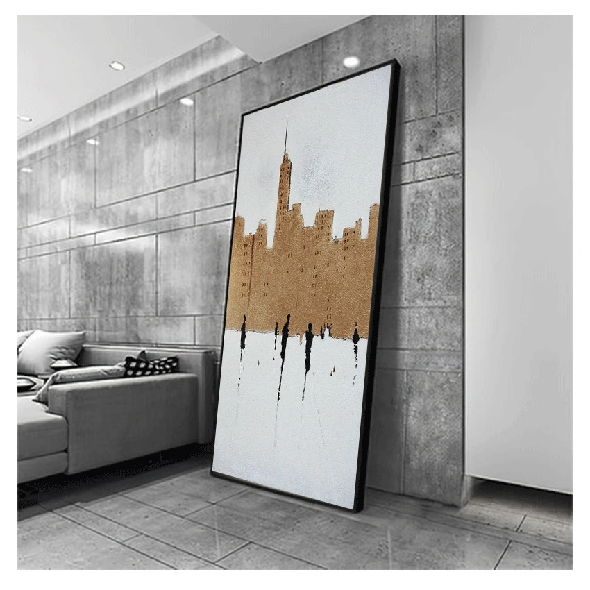 Уличная Картина на холсте абстрактный постер и печать для гостиной прохода HD