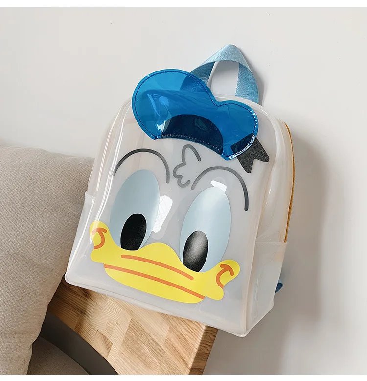 Модный детский рюкзак из ПУ кожи с мультяшным принтом Дональд Дак | Мать и ребенок