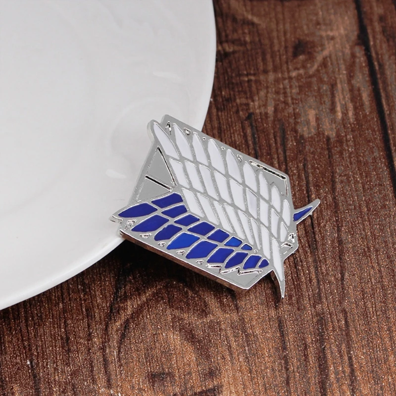 

Anime Collection Wing of Liberty Souvenir Pins Badges Attacks On Titan Scouting Legions Brooch Cosplay Fashion Jewelry