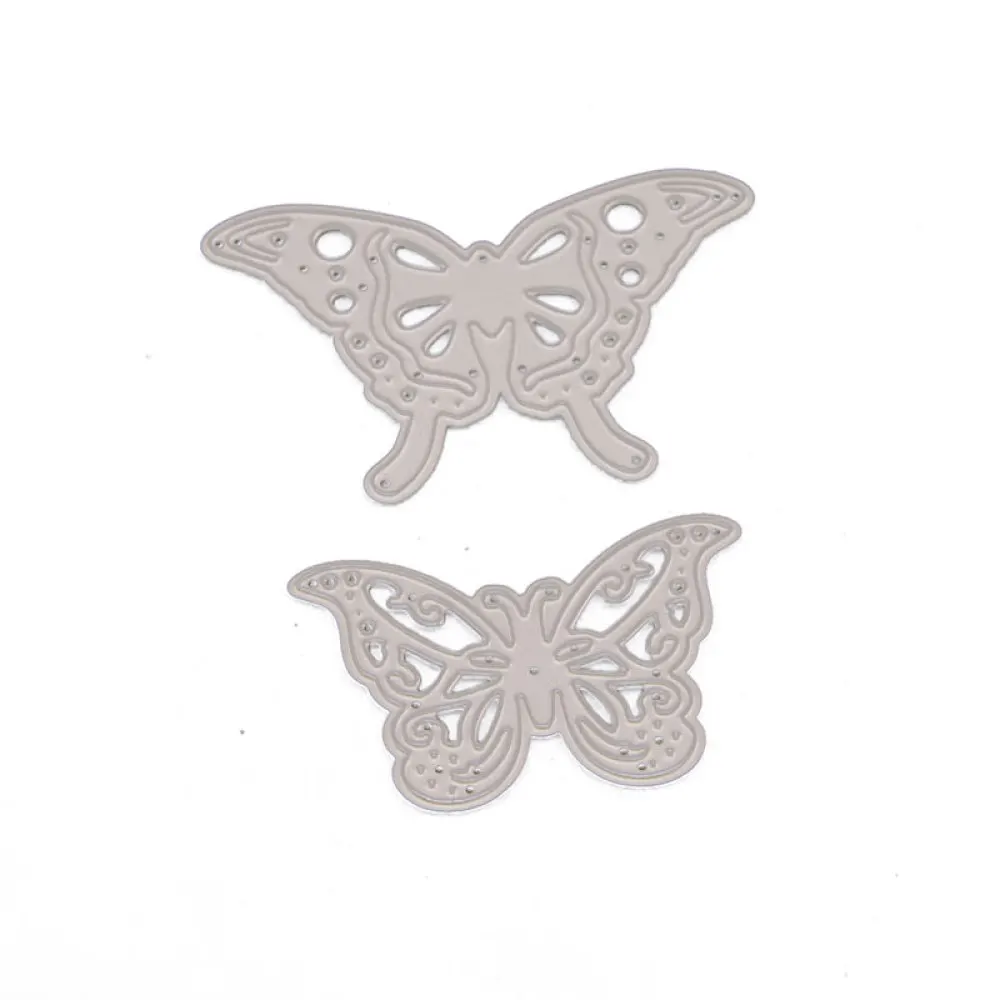 

2PCS/lot Butterfly Metal Cutting Dies DIY Cards Stencils Photo Album Embossing Paper Making Scrapbooking Knife Mold Crafts Dies