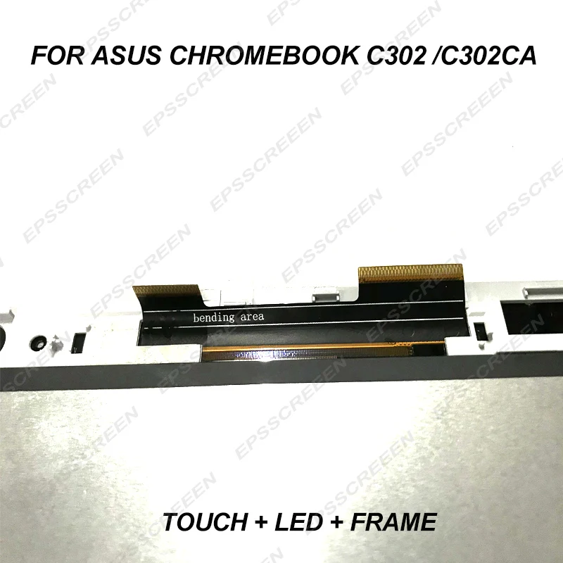 

NEW REPLACEMENT 12.5" LCD LED SCREEN for ASUS CHROMEBOOK C302 / C302CA FHD IPS TOUCH DIGITIZER ASSEMBLY DISPLAY + BEZEL 30PIN