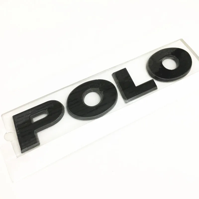 3D ABS POLO черные серебряные хромированные наклейки Стайлинг автомобиля буквы