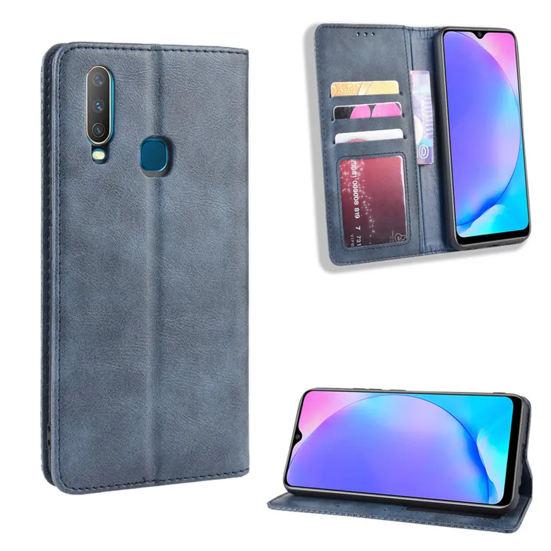 VIVO Y17 чехол VIVOY17 кошелек Флип стиль винтажный кожаный чехол для телефона защитная задняя крышка для Vivo Y17 Y 17 VivoY17 чехол