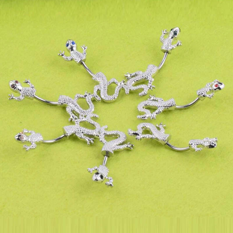 Ювелирные изделия для пирсинга gecko из нержавеющей стали 316L с отверстиями