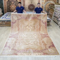 7 4x10 3 handmade turkish silk rug double knots antique coffee turkish silk carpet yl1581a